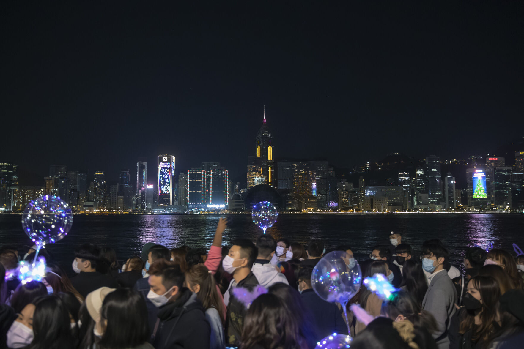 Virus Outbreak Hong Kong New Years Eve